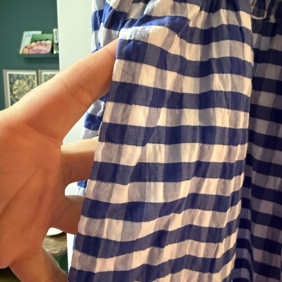 Universal Thread Blue and White Gingham Smocked Maxi Skirt - Picture 4 of 4